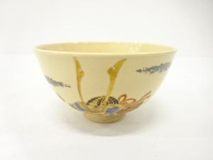 金彩色絵　兜　茶碗